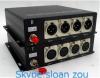 4 channel XLR Audio over fiber optic extender/ 3pin XLR Analog audio to fiber converter