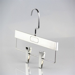 Silver luxury plastic pants hanger for skirt