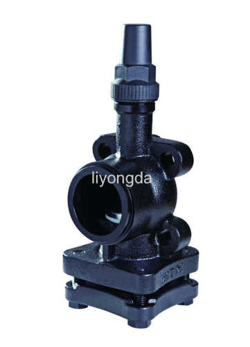 Cast iron refrigeration compressor service valve