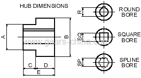 Double Hubs Double Pitch Roller Wheel Sprocket Gears