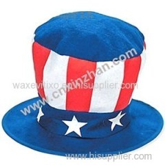 Halloween Cap Plush Costume Designs Red White Stars Ox Horn Witch Wizard Hat On Sale