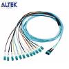 3.0mm 24 Cores Fiber Optic MTP MPO LC Multimode OM3 Breakout Cable