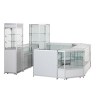 Elegant Design Glass Shopping Mall Kiosk For Store