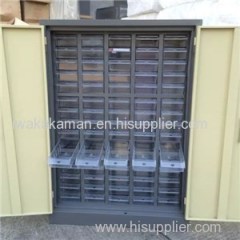 Garage Small Parts Organizer With 48 Pcs Plastic Box