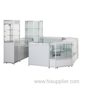 Elegant Design Glass Shopping Mall Kiosk For Store