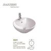 Elegant Casa White Art Basin In Traditional Model With One Tape Hole Bathroom Sink