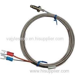 Stainless Steel Shield 10cm Probe Tube RTD PT100 Temperature Sensor With 2m 3 Cable Wires For Temperature Controller