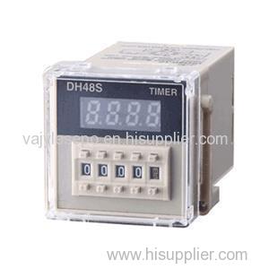 DH48S-S AC 220V Repeat Cycle SPDT Time Relay With Socket DH48S Series 220VAC Delay Timer With Base