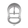 Smooth Surface Irregular Oval Elegant Double Bar Buckle