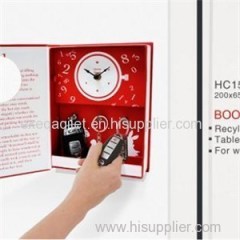 Decorative Funny Book Shape Clock