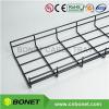 Premium Black Painted Metal Cable Basket Tray