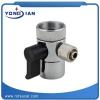 Plastic Handle And Brass Material Diverter Valve With Brass Collar HJ-B001