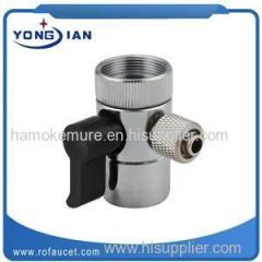 Plastic Handle And Brass Material Diverter Valve With Brass Collar HJ-B001