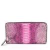 Genuine Python Leather Women's Coin Wallet Luxury Long Snake Wallets Zip Wallet Purse