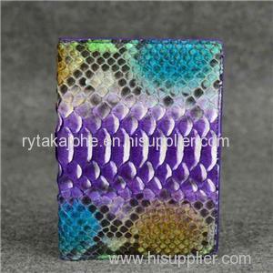 Genuine Python Skin Passport Holder Leather Passport Case Passport Wallet For Men And Women