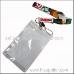 Big PVC ID Card Holder Polyester Lanyard Production From Zhanhong