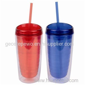 Tervis 16oz Double Wall Tumbler With Lid And Straw