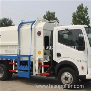 9CBM Airconditional Diesel Euro 5 96KW New Garbage Bin Side Loader Garbage Tuck