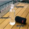 2500ML Heat-resistant Glass Dringking Water Bottle With Portable Bag Creative Drinkware Water Travel Kettle