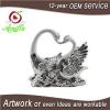 Silver Resin Swans Kissing Lovers Sculpture For Sale And Wedding