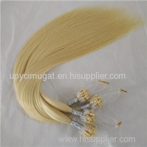 Double Drawn 613# Color Micro Loop For Prebonding Micro Loop Hair Extensions For Sale
