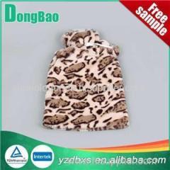 Hot Water Bag With Leopard Soft Plush Cover