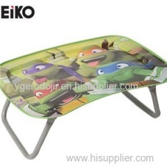 Rectanguar Tin Tray With Foldable Stands For Kids