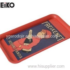 Vintage Food Contact Rectangular Metal Tin Tray For Promotion