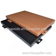 Wood-like Aluminum Metal Facade Cladding Panel Sheet