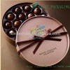 Promotional Eco-Friendly Paper Cardboard Round Food/Candy/Chocolate Boxes With Logo Gold Stamping