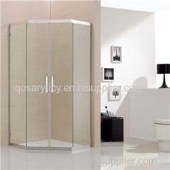 Framed Pentagonal Shower Room In 304 Stainles Steel With Tempered Glass