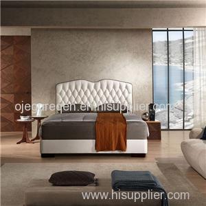 Luxury Modern Italian Leather Queen Bed Frame