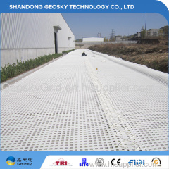 flame resistant mining grid for longwall and roof support