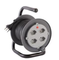 Cable reel Italy type Cable Reels 4-Outlet Cable Reel 16A/250V~ with cable H05VV-F 3G1.5mm2 25mtr/50mtr