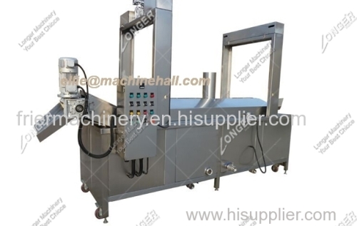 Continuous Peanut Frying Machine|Continuous Snacks Frying Equipment
