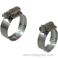 2-pcs housing perforated band hose clamp