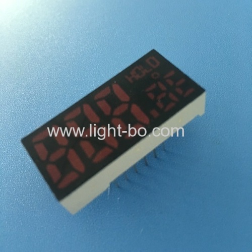 Customized ultra red triple digit 7 segment led display common anode for Temperature control