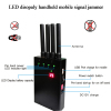 4 Bands LED Display Handheld Mobile Signal Jammer
