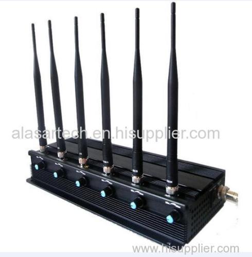 6 Band Power Adjustable Mobile signal Jammer