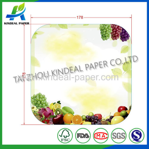 Paper plate raw material