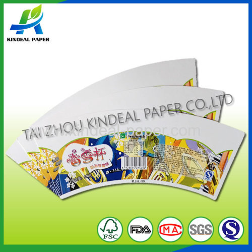 Pe coated paper cup fans for ice-cream cup
