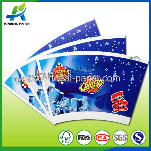 Pe coated paper cup blanks for cold drink