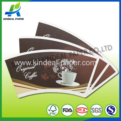 Paper cup fan for hot drink