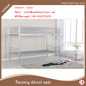 China wholesale metal frame bunk bed with EN747 certificate for adult bedroom furniture