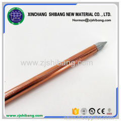 Copper ground rod of earthing electrode
