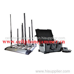 160W 4-8bands High Power Drone Jammer Jammer up to 1000m