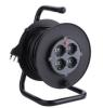 Plastic large garden cable reel 50m 3G1.5mm2 with CE socket and plug