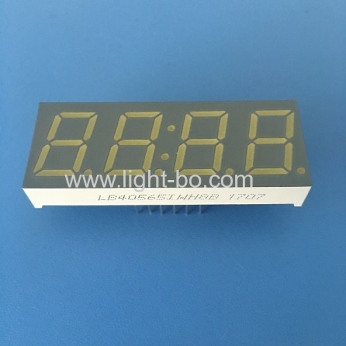 Common anode 4 digit 0.56  Ultra Bright white 7 Segment clock Display for industrial timer