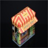 with house roof lid special shape popular candy tin can