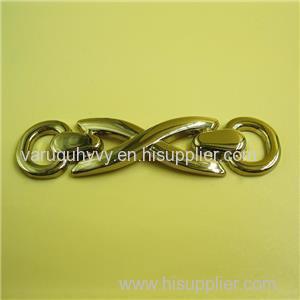 Decorative Metal Label for Handbags Metal Logo Alloy Plate with Rack Plating Finish for Sale